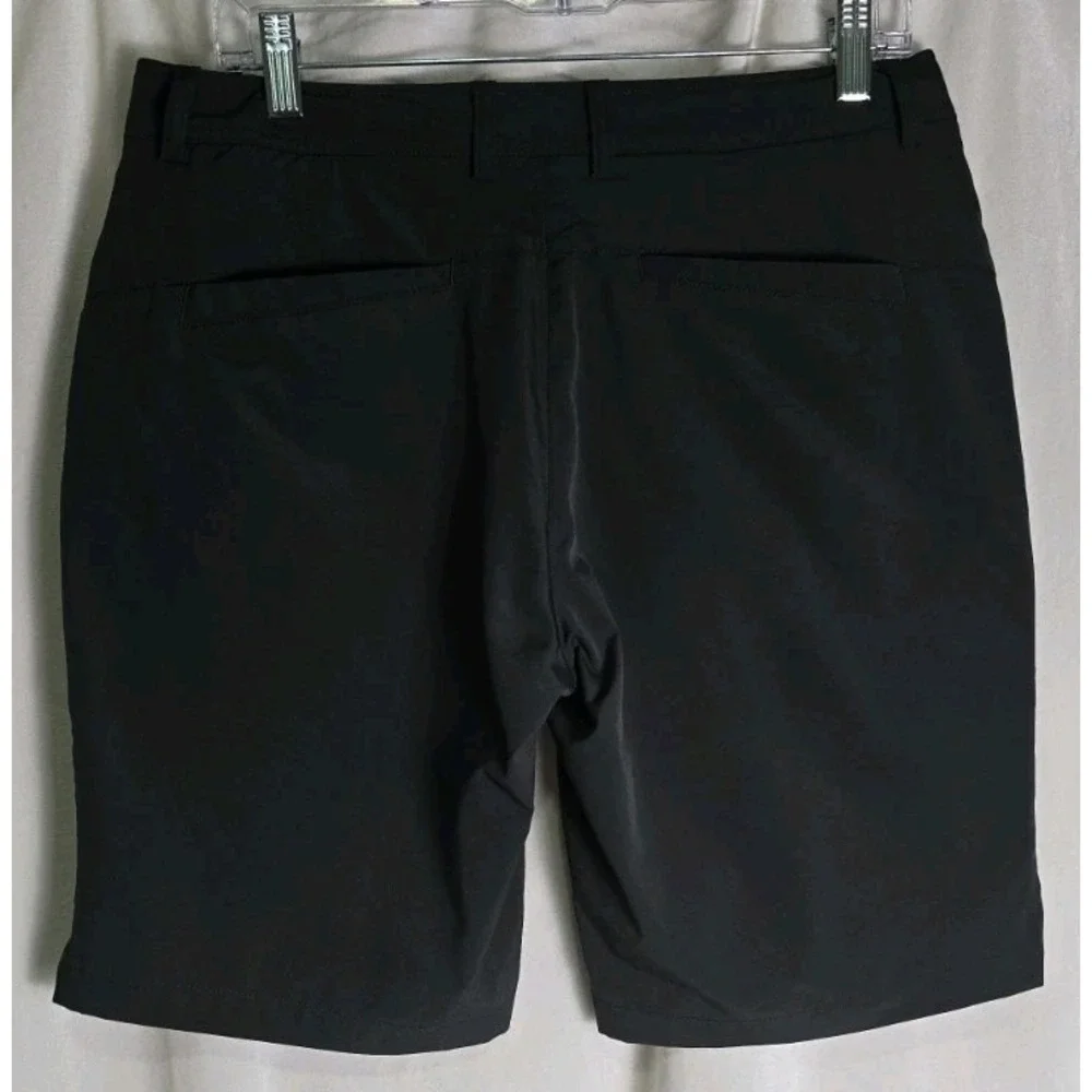 OOBE Lightweight Mens Shorts SZ 32‎ Black Cargo Elastic Waist Stretch